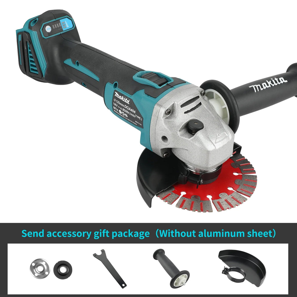 Makita DGA404 125mm 18V 6.0Ah Brushless Angle Grinder