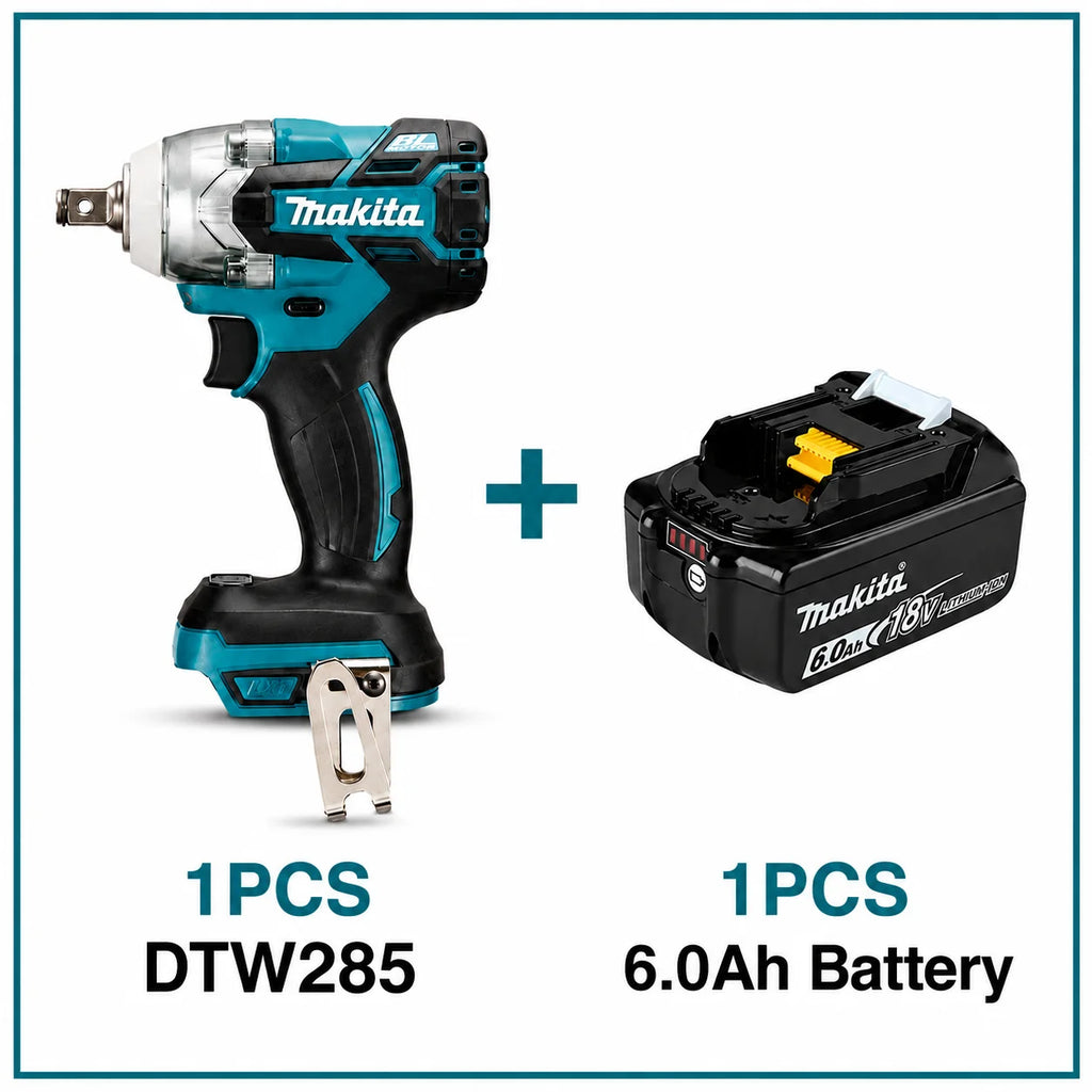 Makita DTW285 18V Brushless Cordless Impact Wrench Kit