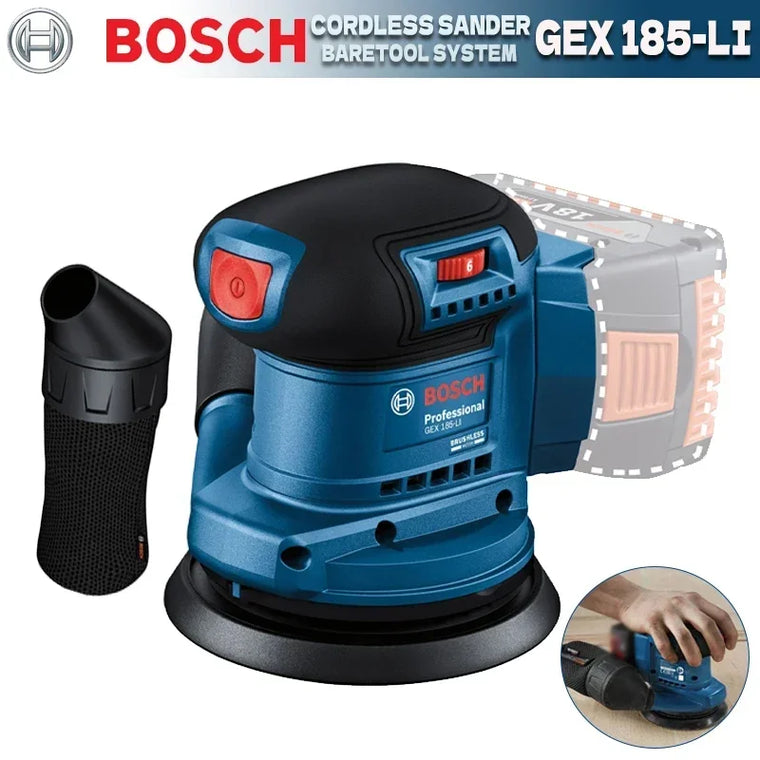Bosch GEX 185-LI 18V Akumuliatorinis Orbitinis Šlifuoklis 125mm