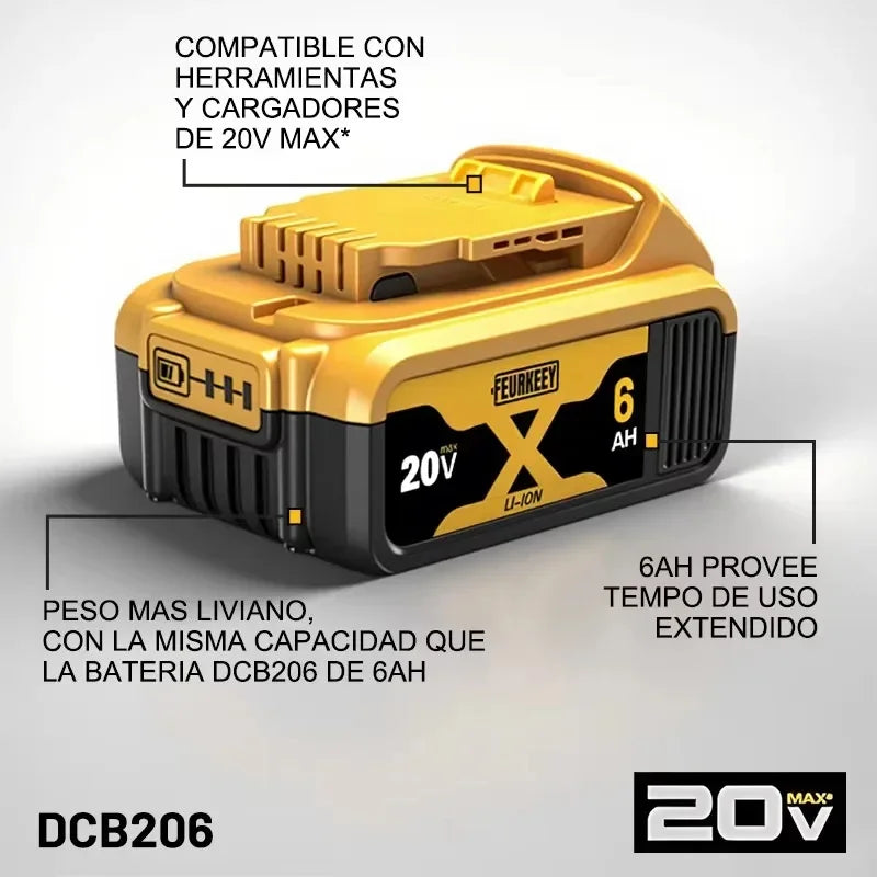 DEWALT 20V Li-Ion 6.0Ah Power Tool Battery