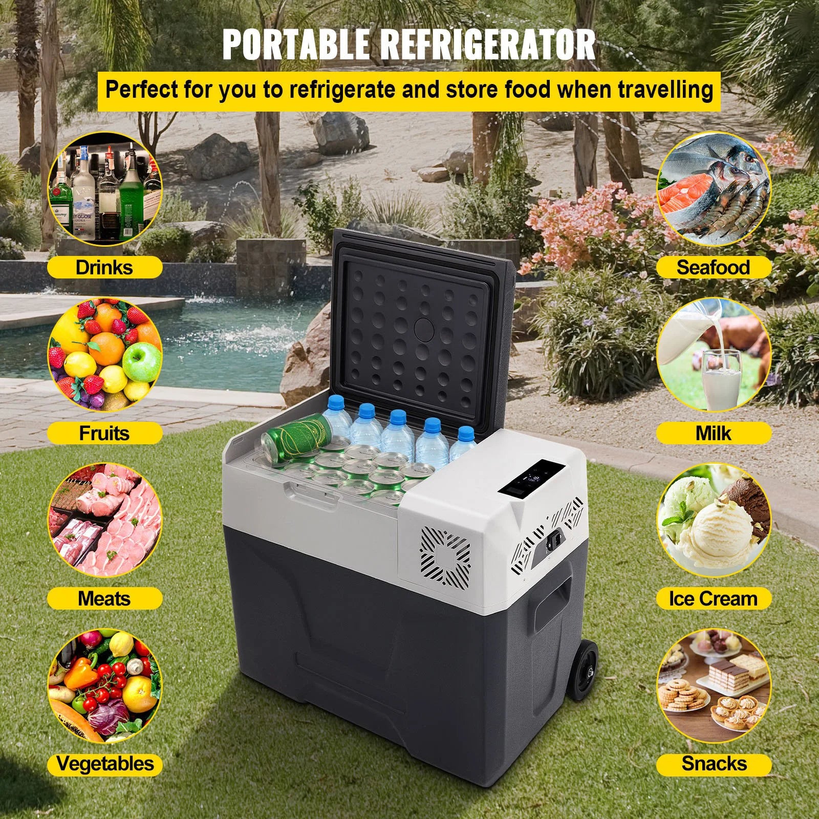 VEVOR Pro Leg Stretcher 220LBS Leg Stretch Machine20L/30L/35L/40L/45L/50L/55LCarRefrigeratorCompressorFridgeFreezerWheelDrawBar
