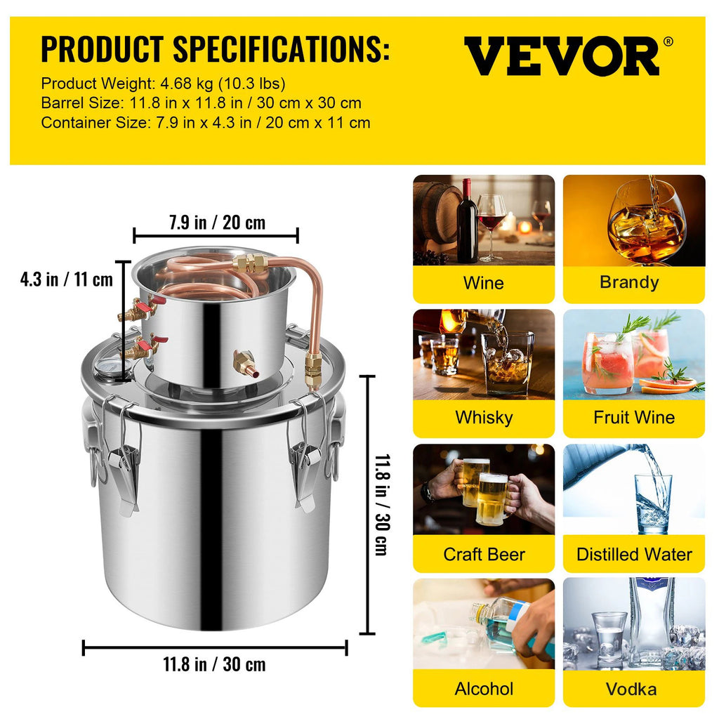 VEVOR Pro Leg Stretcher 220LBS Leg Stretch MachineAlambicDistillerAlcoholMoonshineHomeBrewWaterWineEssentialOilBrewingKit