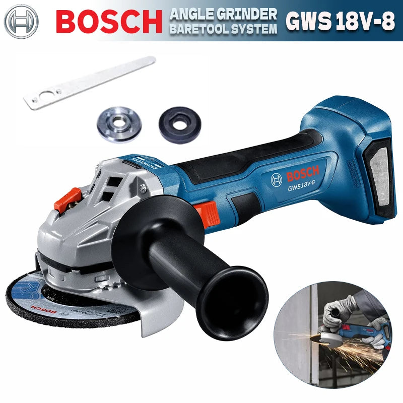 Bosch GWS 18V-8 100mm Akumuliatorinis Kampinis Šlifuoklis