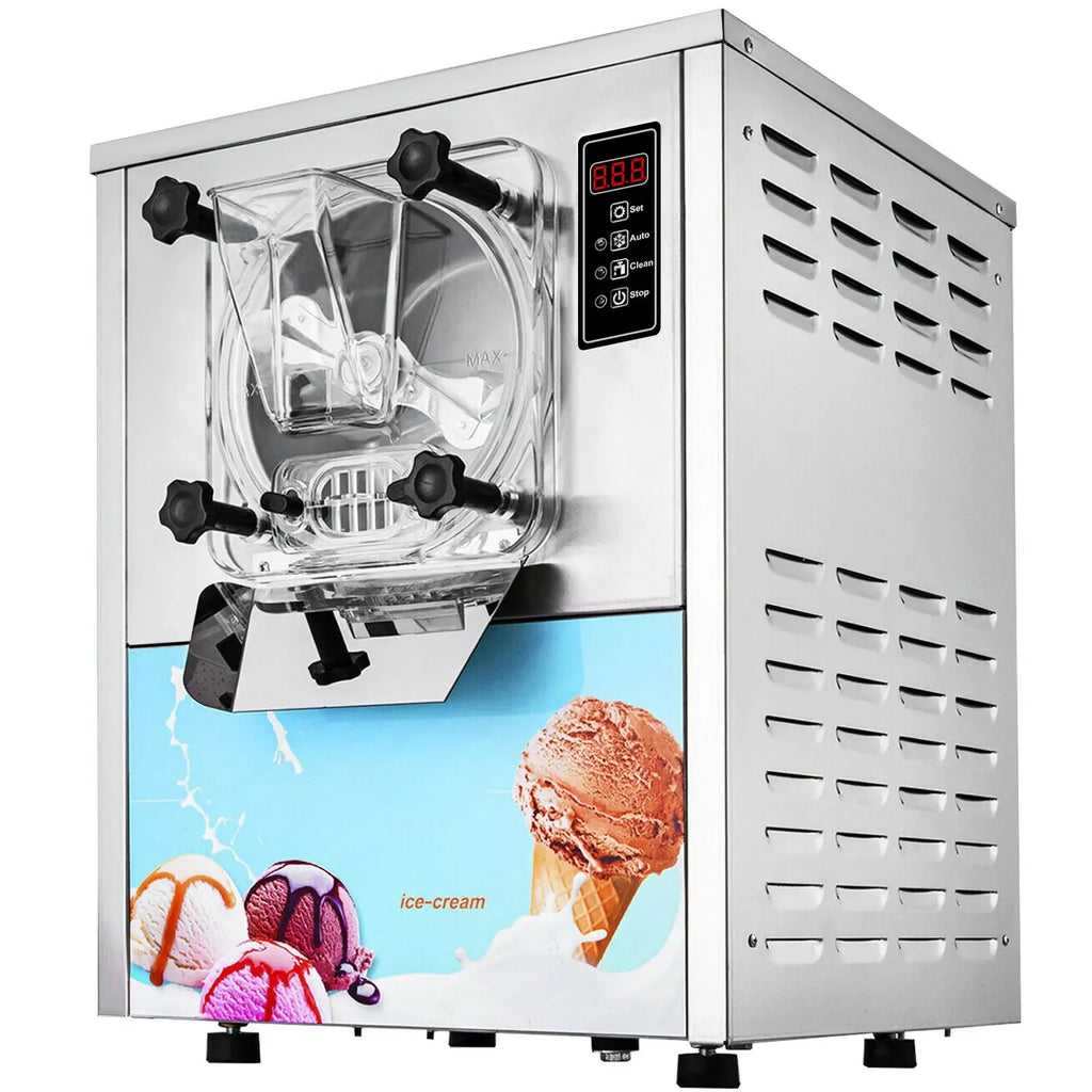 VEVOR Commercial Ice Cream Machine, 16-20L/H Yield, 1400W Single Flavor Countertop Hard Serve Ice Cream Maker, for Restaurant