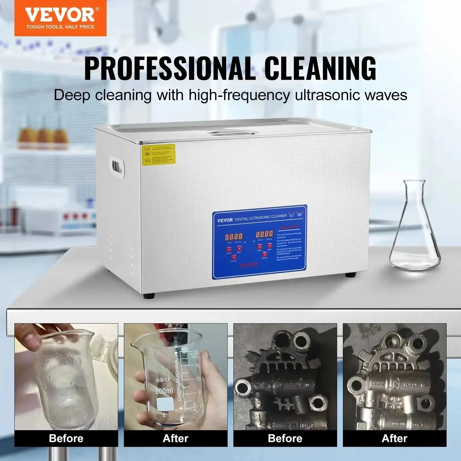 VEVOR 2-30L Ultrasonic Cleaner