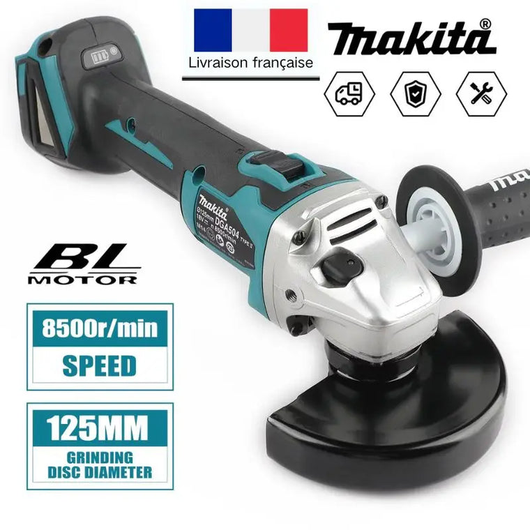 Makita DGA504 18V Elektrinis Kampinis Šlifuoklis