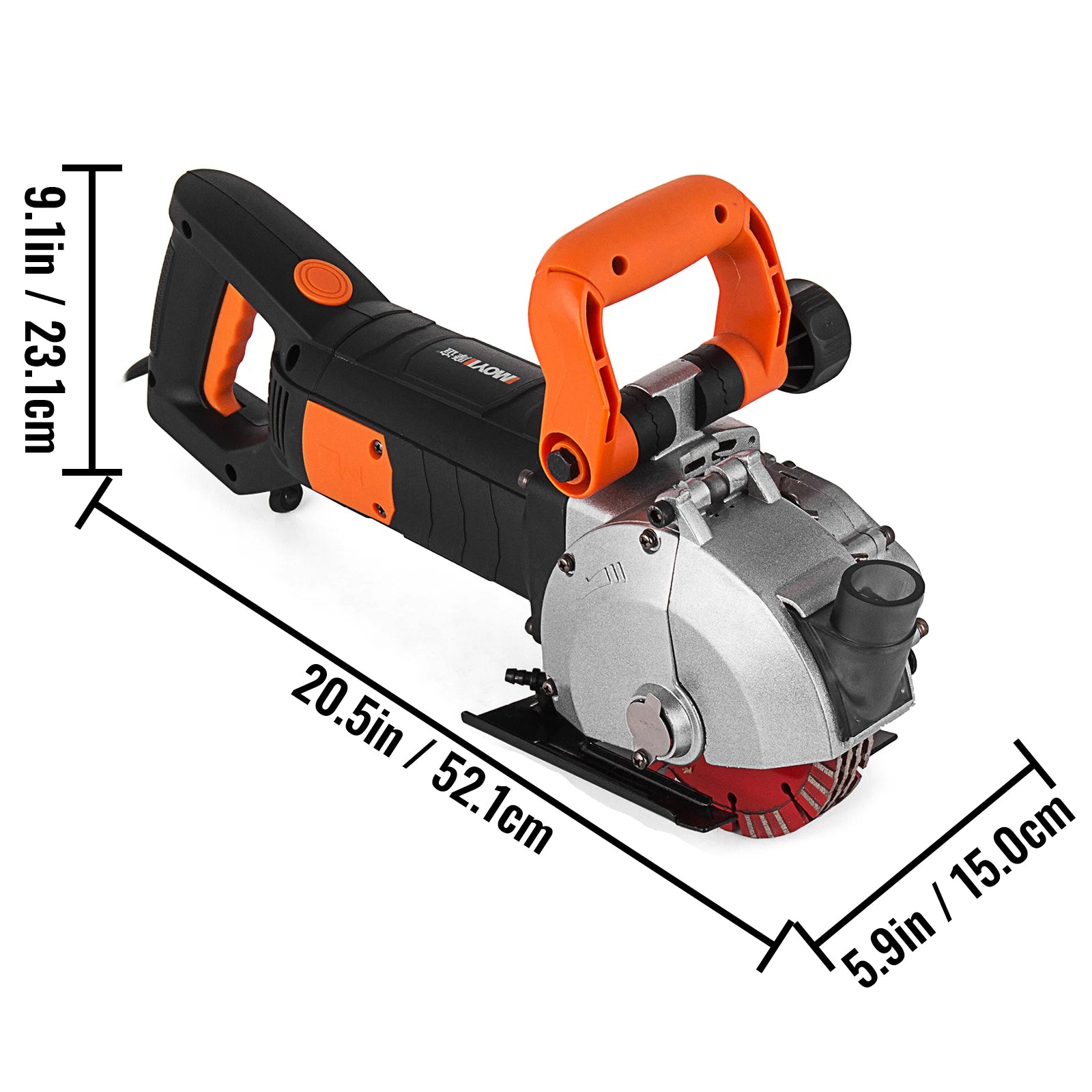 SucceBuy 115mm 133mm Electric Wall Chaser Seamless Groove Cutting Machine Max Load 4KW 4.8KW Steel Concrete Circular Saw Slotter