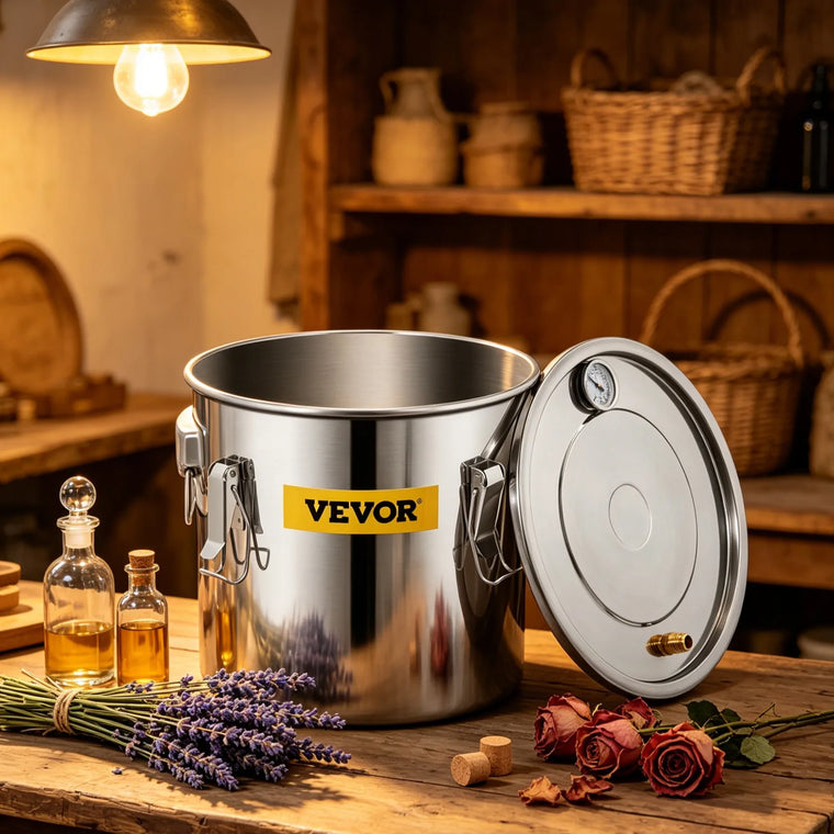 VEVOR nerūdijančio plieno distiliavimo aparatas 20–70 L