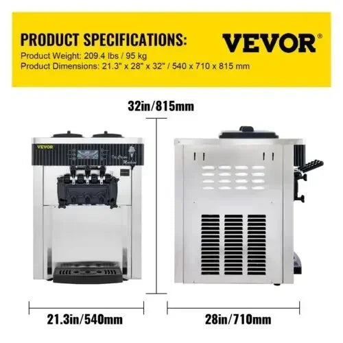 VEVOR Ice Cream Machine