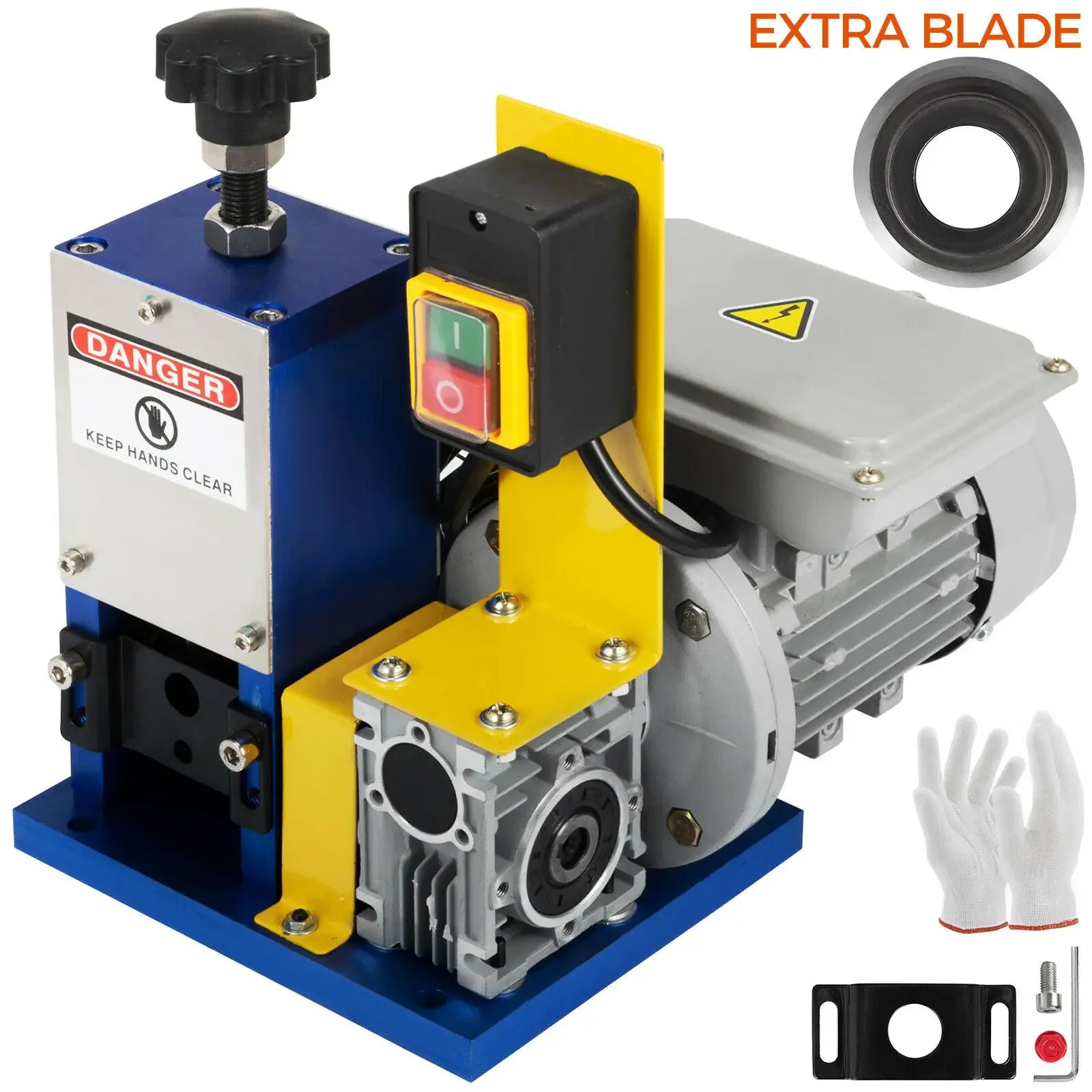VEVOR Electric Wire Stripping Machine Three Type With Cable Stripper Machine Metal Tool Extra Blade Copper For Recyle
